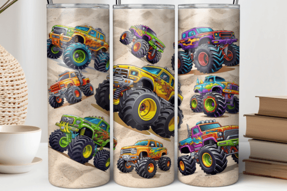 Monster Trucks Tumbler