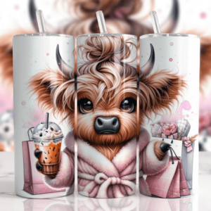 Sassy Highland cow Tumbler