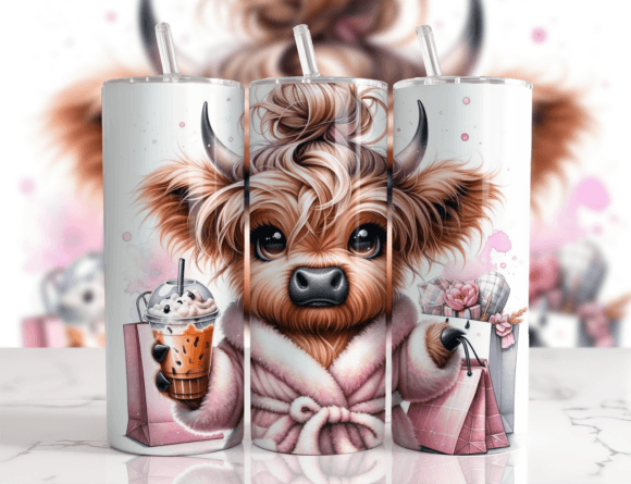 Sassy Highland cow Tumbler