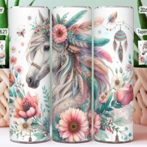Boho Horse tumbler