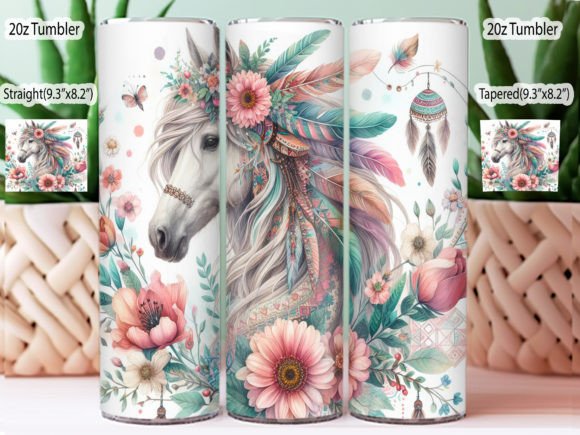 Boho Horse tumbler