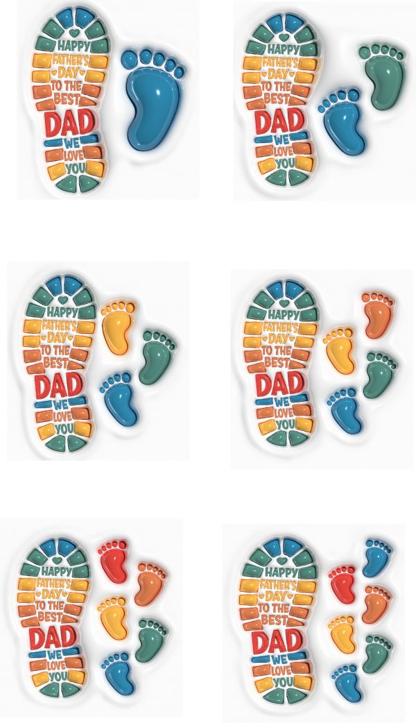 Footprint Dad Mug - Image 3