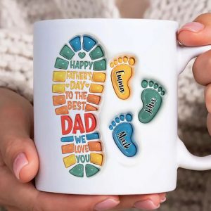 Footprint Dad Mug