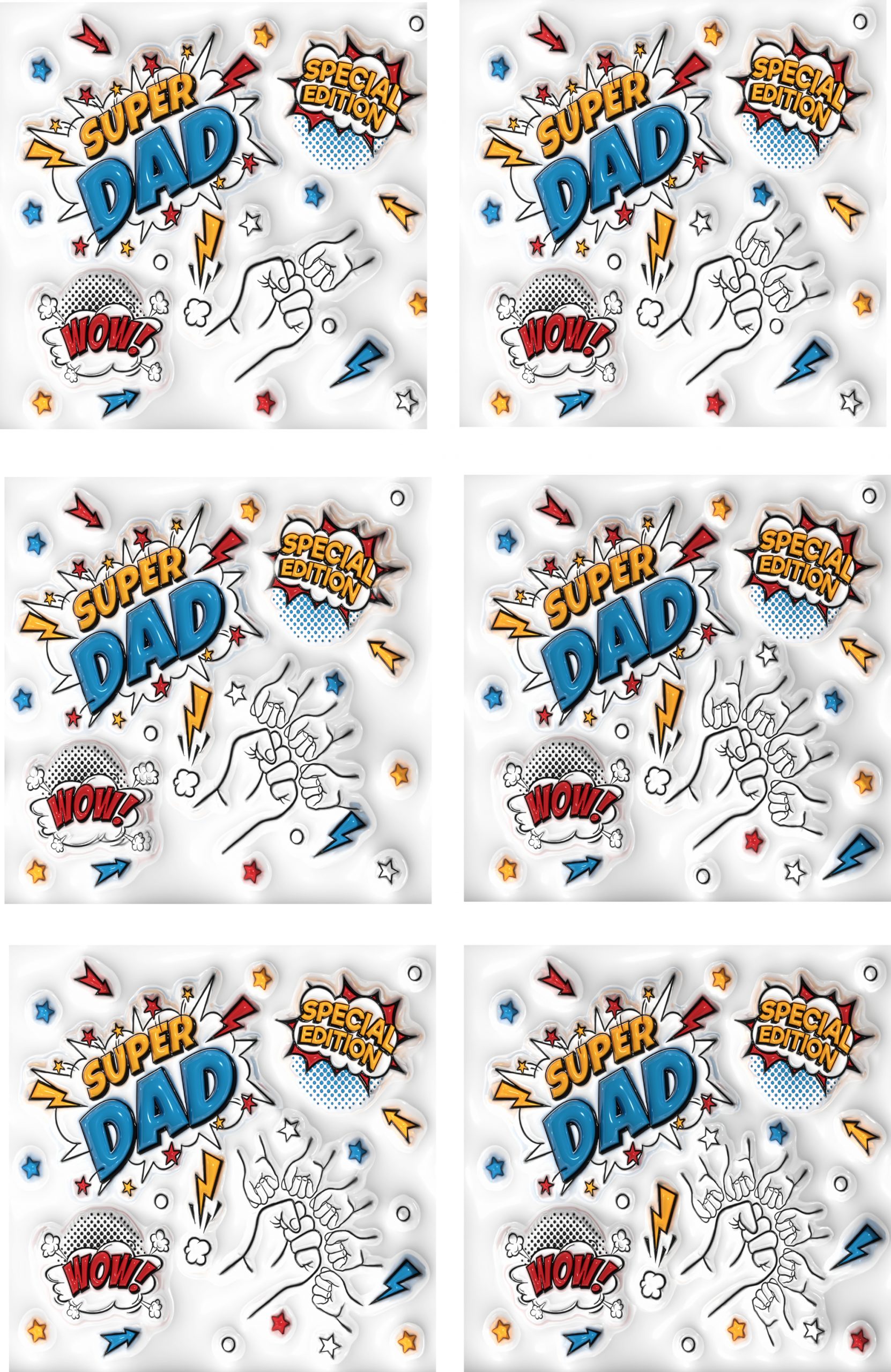 Super Dad 3D effect mug - Image 3