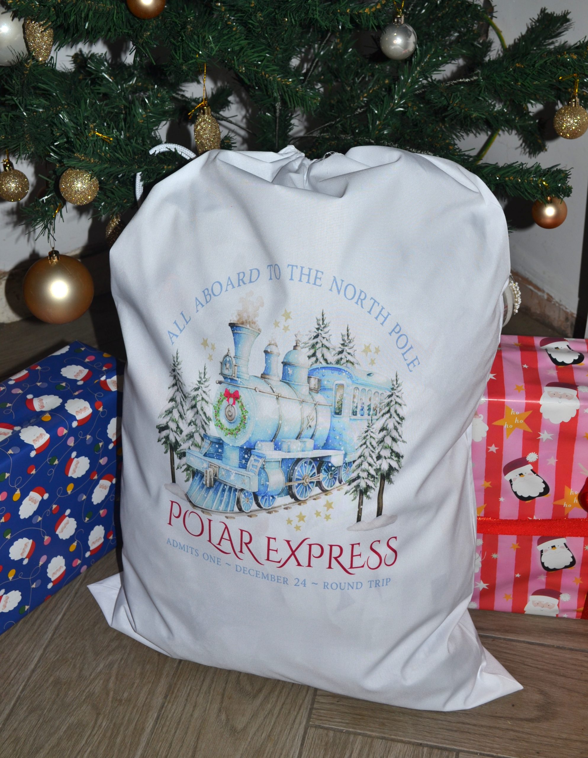 Blue Polar Express Santa Sack