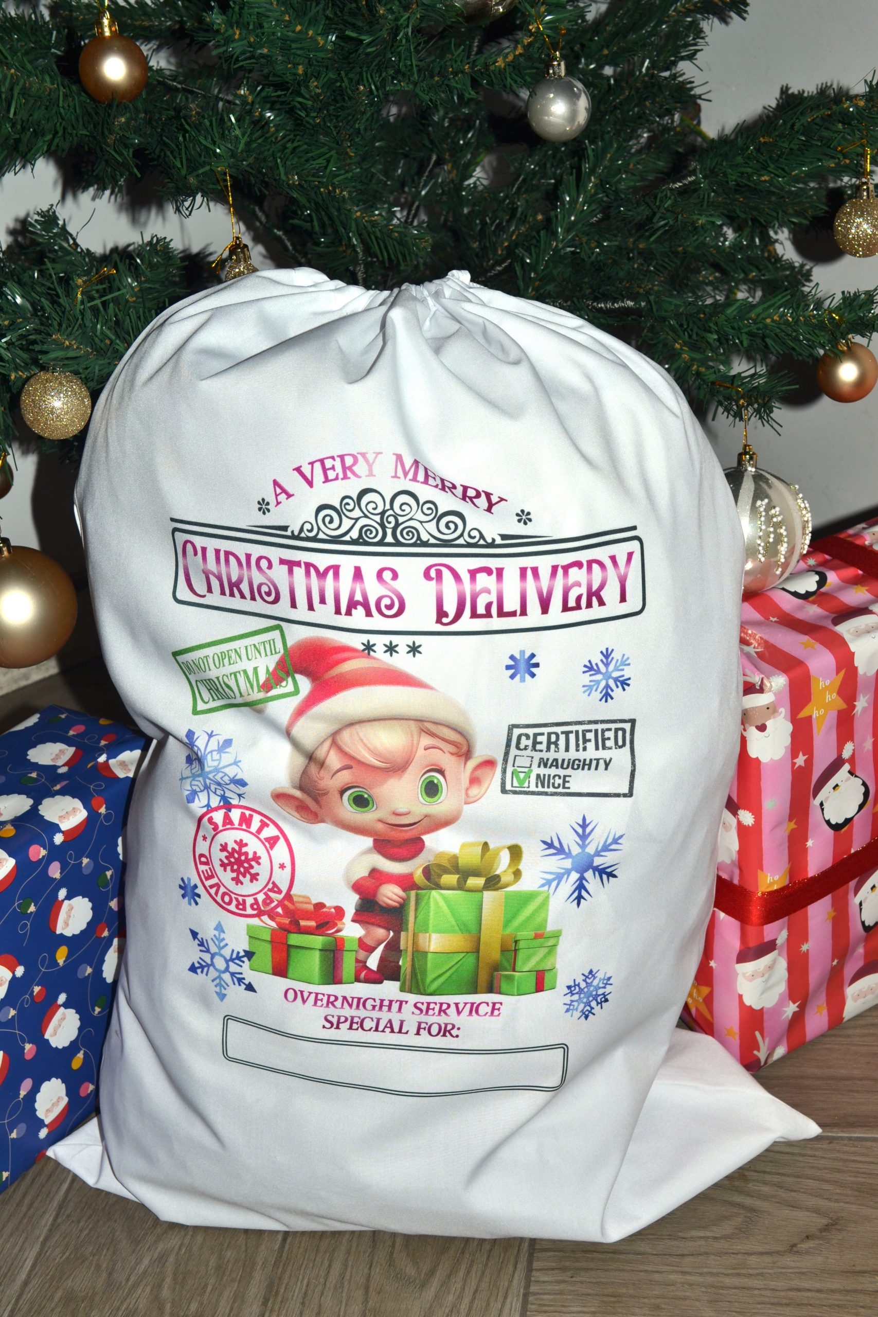 Elf Santa Sack