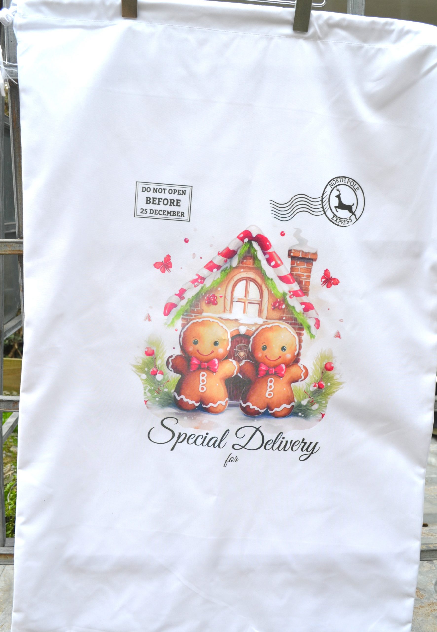 Gingerbread House Santa Sack - Image 3