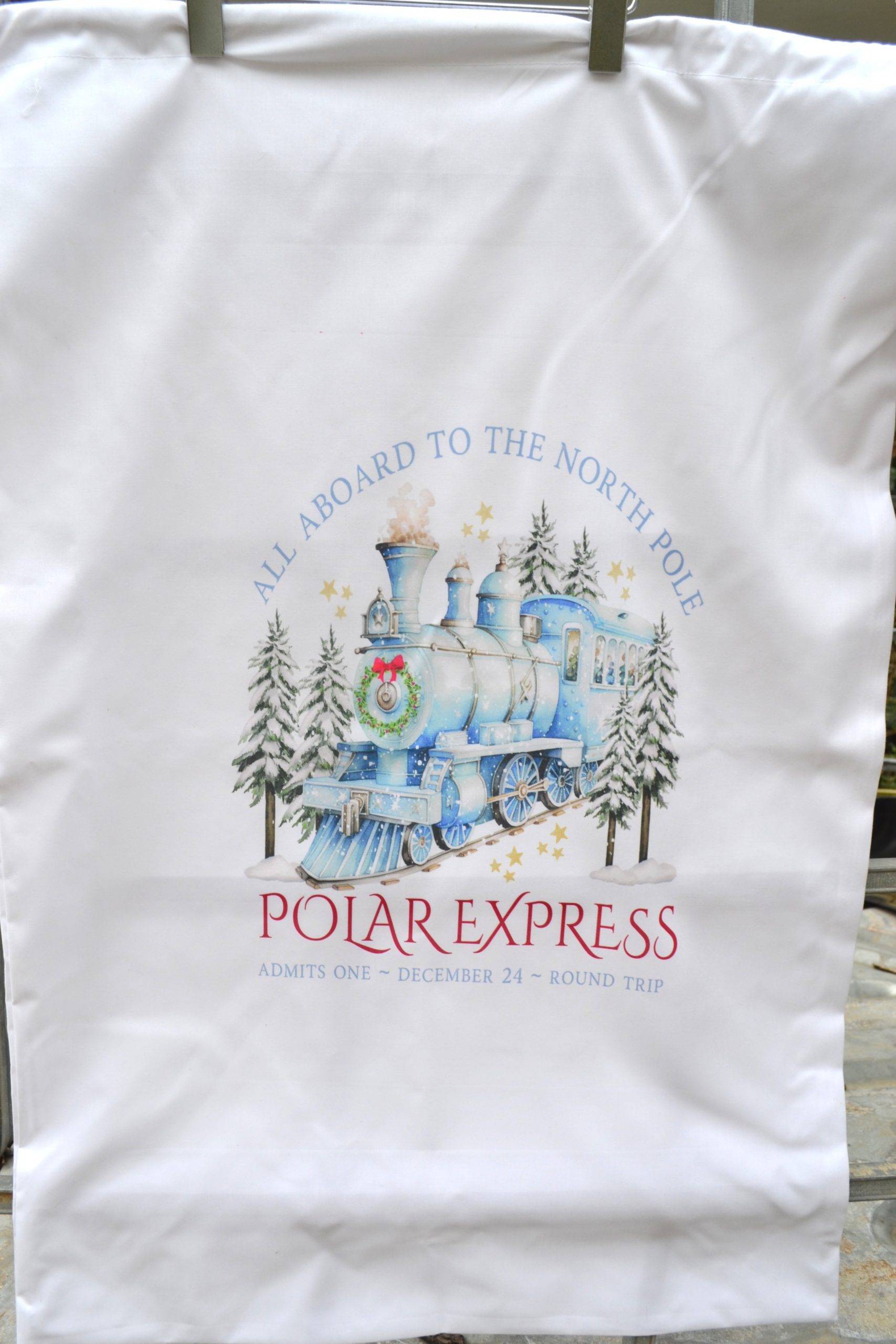 Blue Polar Express Santa Sack - Image 3